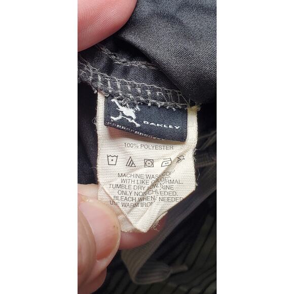 Oakley Size 36 Black Gray Board Shorts Surf Swim Trunks Men's Summer C26-31 - Picture 5 of 8